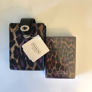 Coach playing cards/card holder